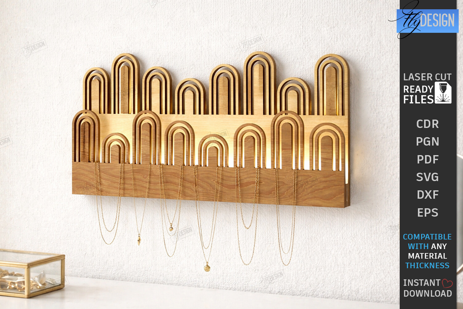 Wall Jewelry Organizer Laser Cut laser cut project